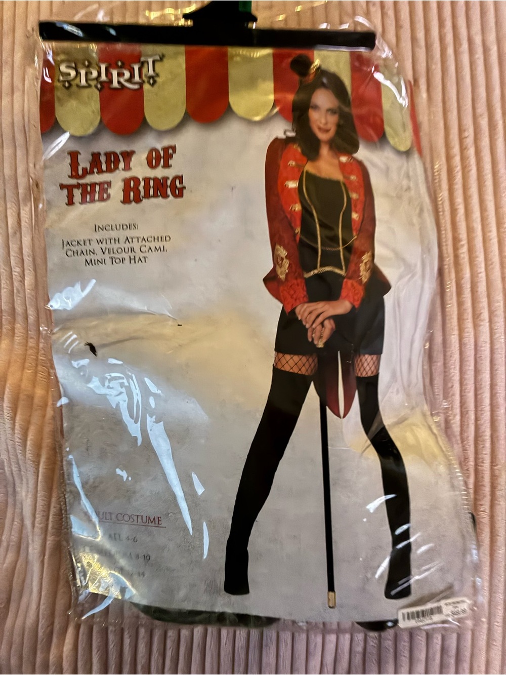 Spirit Lady of the Ring Red and Black Ringmaster Costume